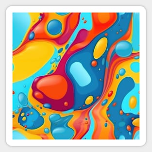 Abstract oil and water mix background Sticker